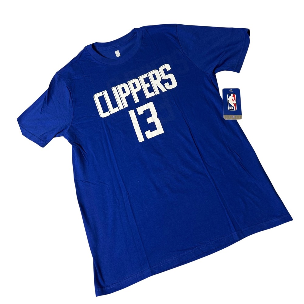 NEW Los Angeles Clippers Tee Youth Kids L 14/16 Blue NBA Paul George #13 T-Shirt